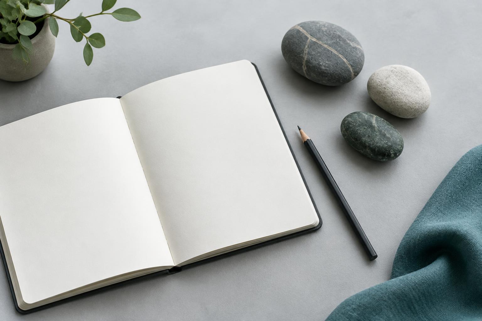 Offenes Notizbuch und Bleistift als Symbol für den Einstieg ins Lernen – Symbolbild